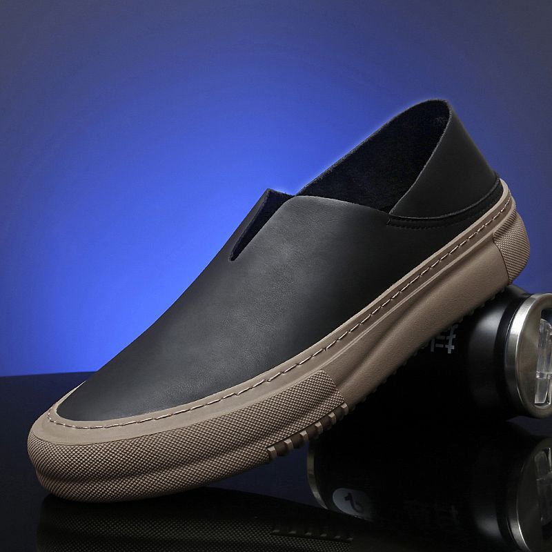 Men Shoes Oxford - Mocassins en cuir véritable pour hommes,