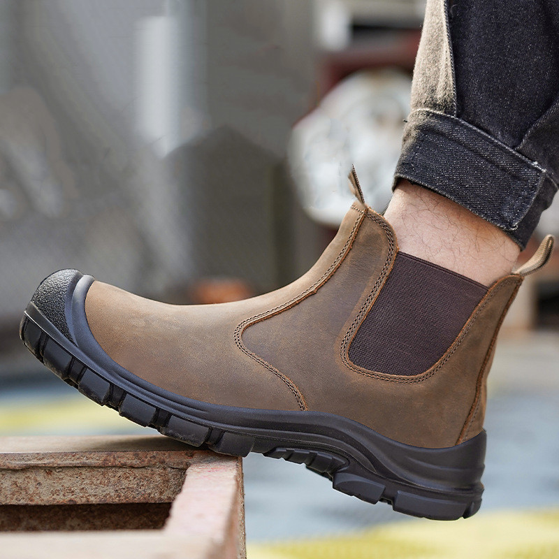 Men'S Shoes For Work - Grande taille hommes mode acier orteil