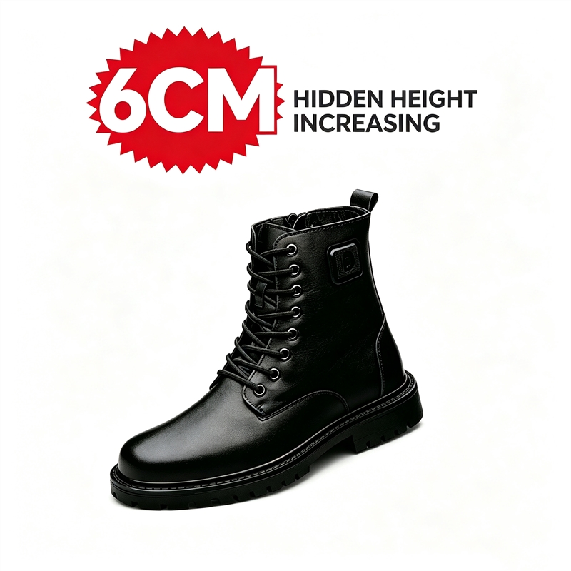 Men'S Shoes Increase Height - Bottes en cuir pour hommes, hauteur