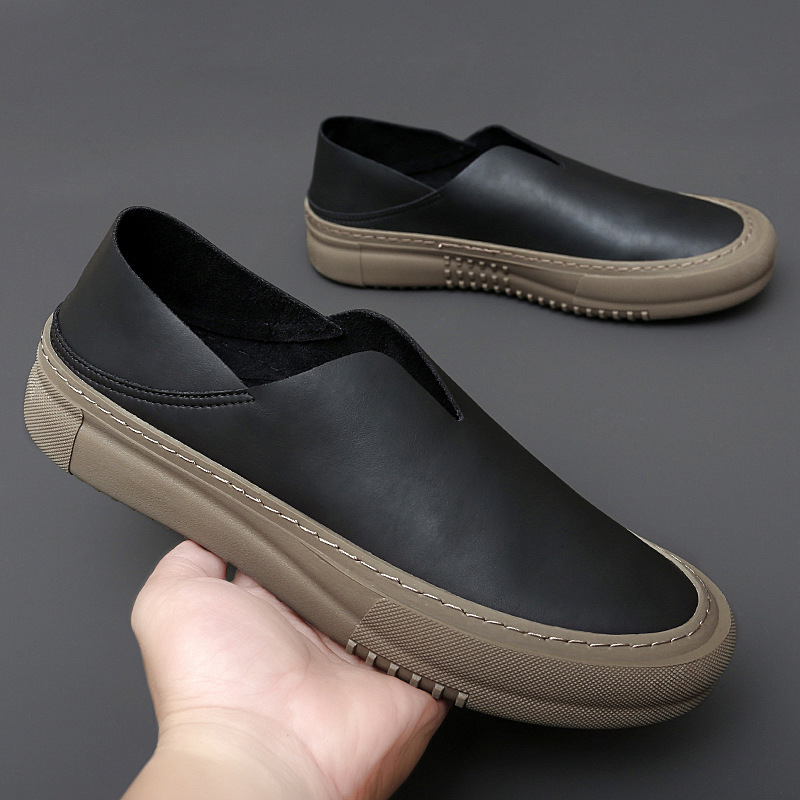 Mocassins en cuir véritable po - Men Shoes Oxford avis et prix