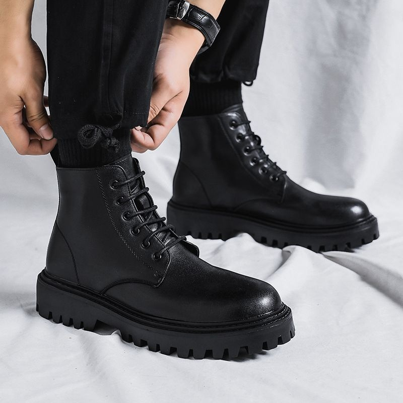 Bottes en cuir pour hommes, st - Men'S Shoes Increase Height avis et prix