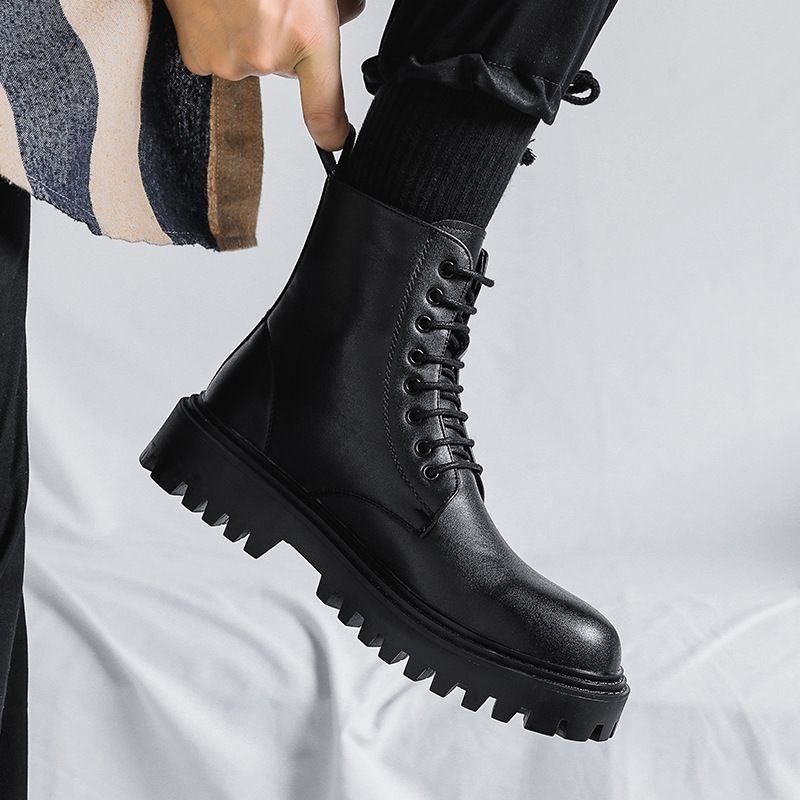 Bottes en cuir pour hommes, st - Men'S Shoes Increase Height avis et prix