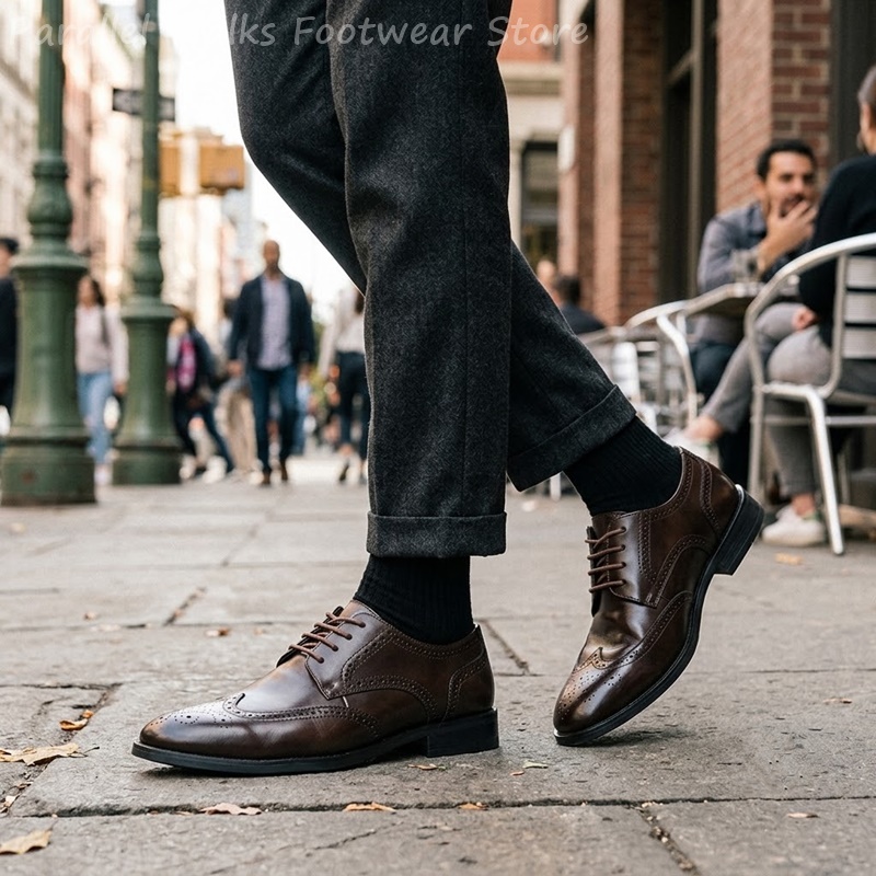 Chaussures Derby Brogue pour H - Men Shoes For Wedding avis et prix