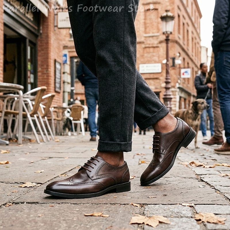 Chaussures Derby Brogue pour H - Men Shoes For Wedding avis et prix