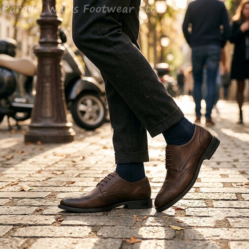 Chaussures Derby Brogue pour H - Men Shoes For Wedding avis et prix