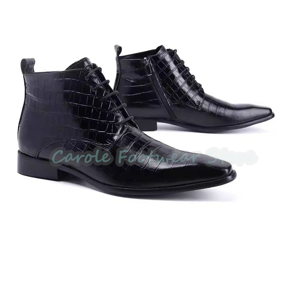 Bottes montantes en cuir vérit - Men Shoes For Wedding avis et prix