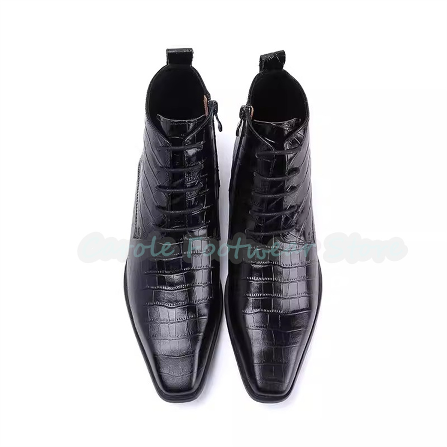 Bottes montantes en cuir vérit - Men Shoes For Wedding avis et prix