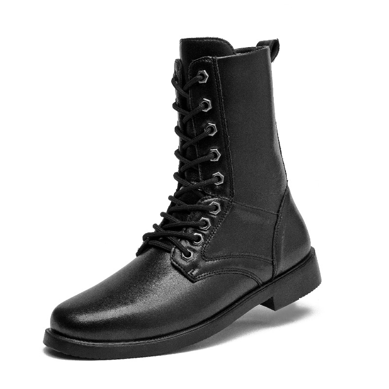 Bottes en cuir à tige haute, b - Men'S Shoes For Work avis et prix