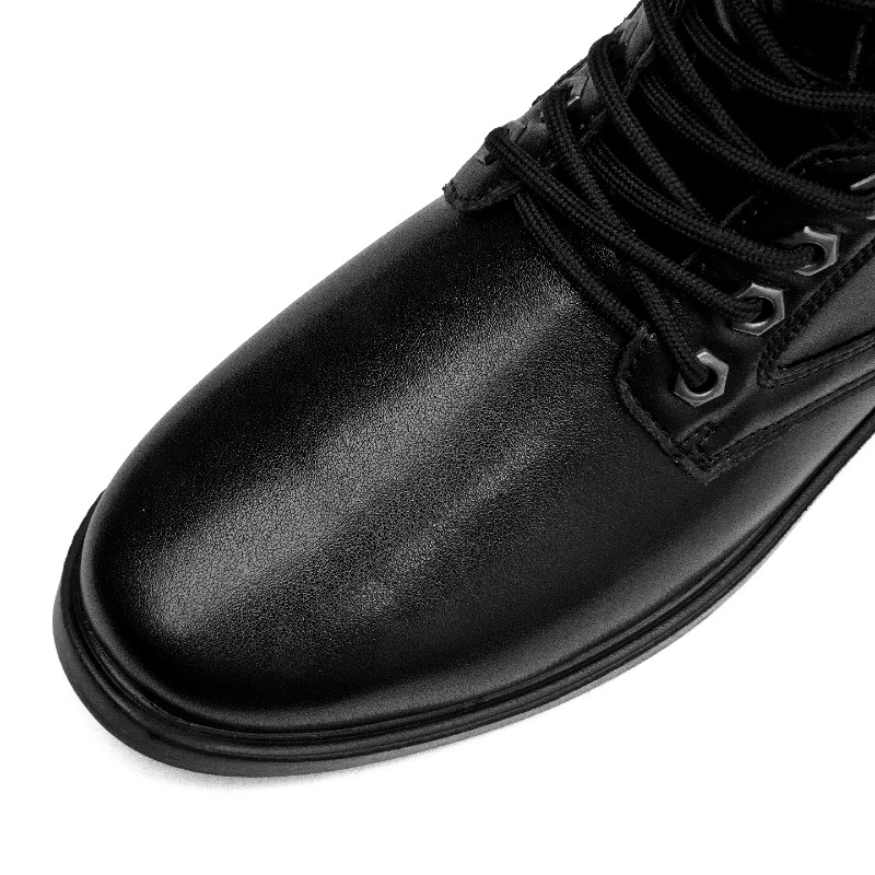 Bottes en cuir à tige haute, b - Men'S Shoes For Work avis et prix