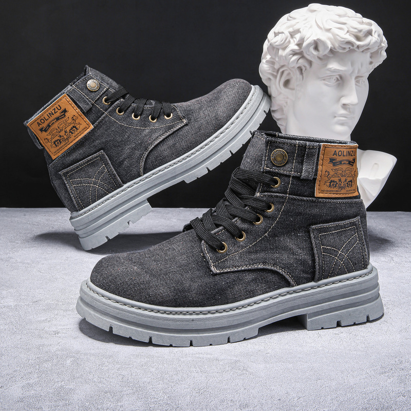 Bottes en jean rétro pour homm - Men'S Shoes For Work avis et prix