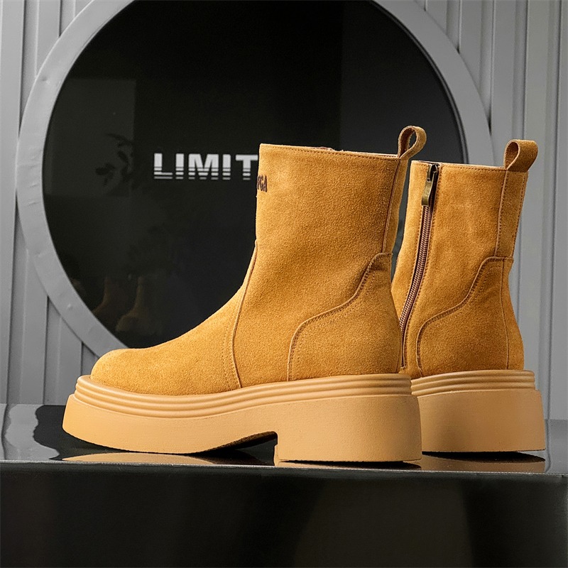 Bottes courtes rétro d'hiver p - Men'S Shoes Increase Height avis et prix