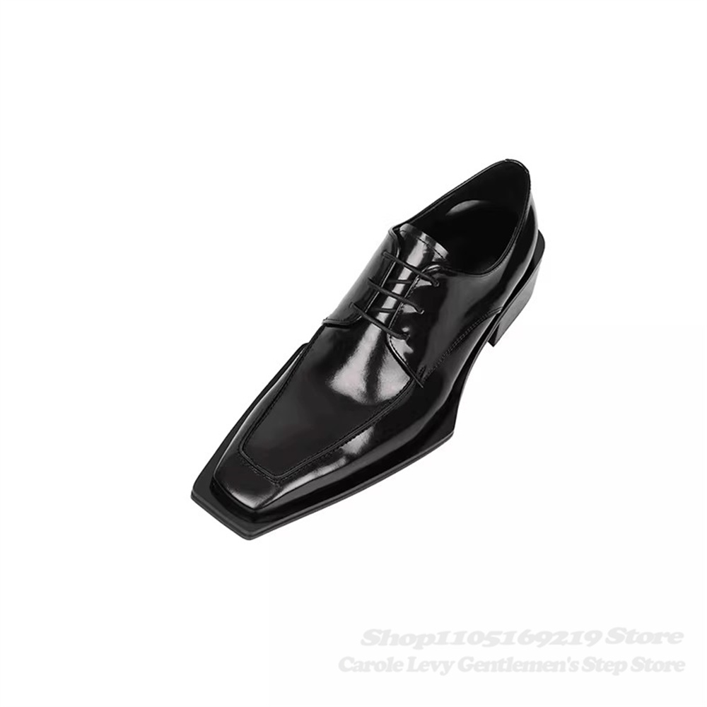 Chaussures Derby en cuir verni - Men Shoes Oxford avis et prix