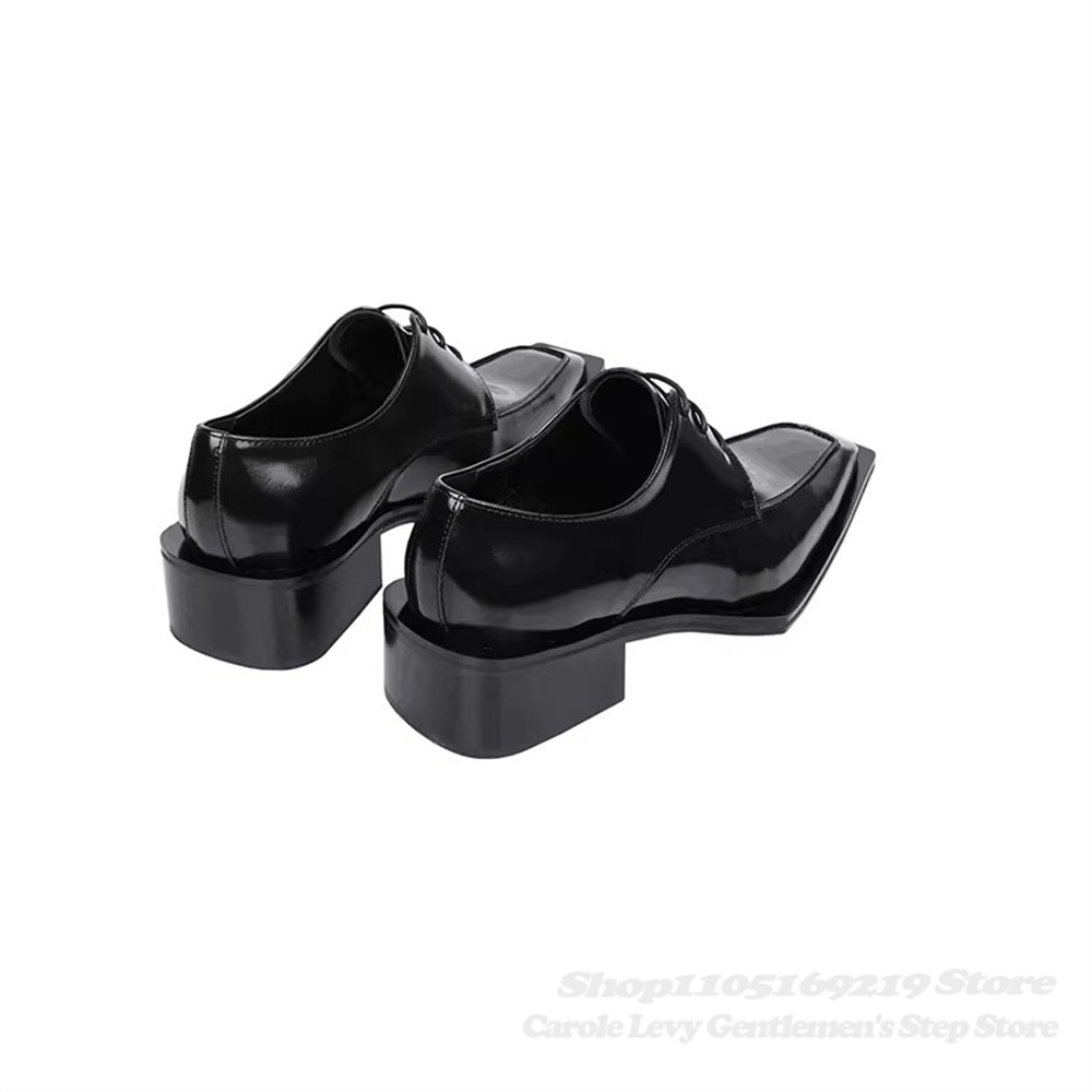 Chaussures Derby en cuir verni - Men Shoes Oxford avis et prix