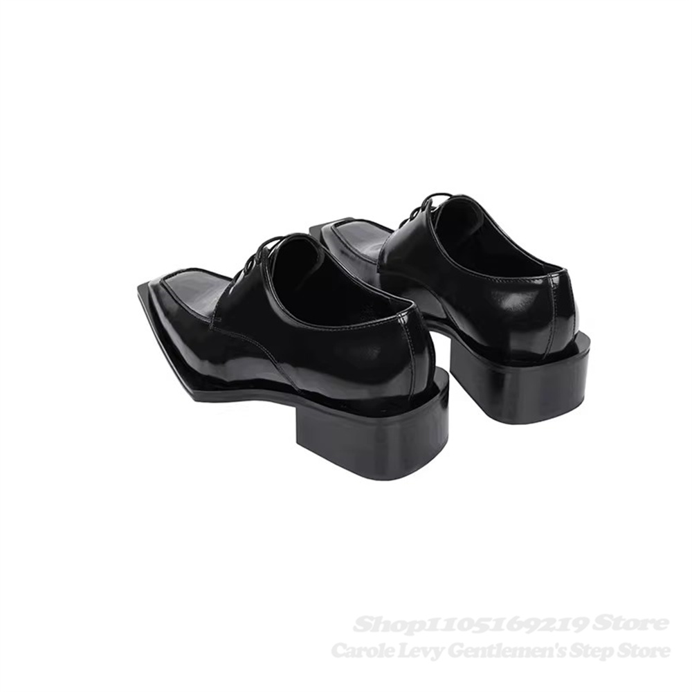 Chaussures Derby en cuir verni - Men Shoes Oxford avis et prix